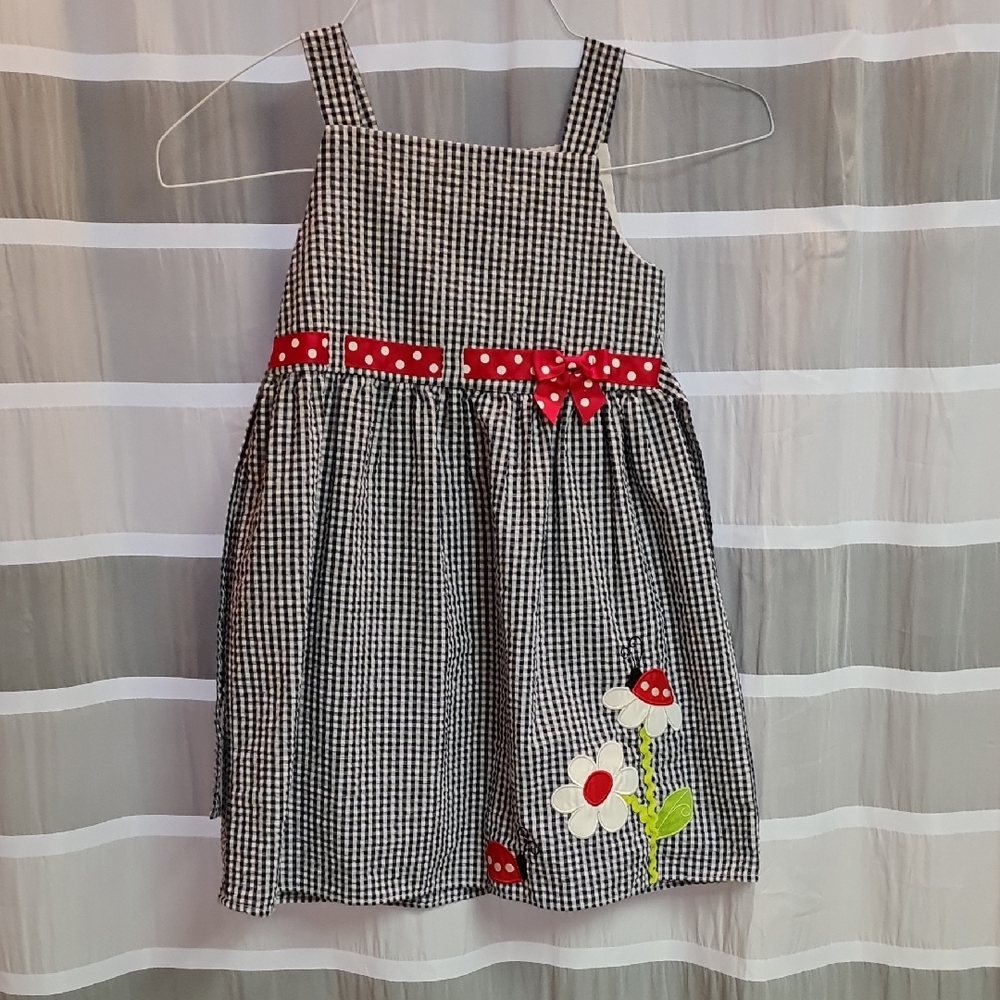Emily Rose Gingham Dress with Red Accents, Beautiful! Like New